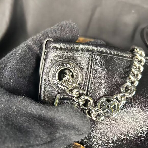 ouis Vuitton Vibe BB Bag Black Monogram Canvas & Leather with Box and Dust Bag - Picture 10 of 16